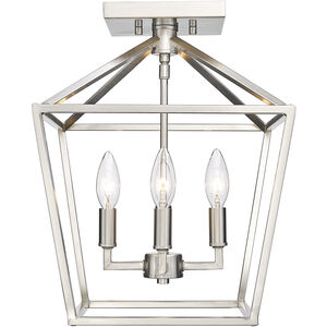 Corona 4 Light 12.00 inch Semi-Flush Mount